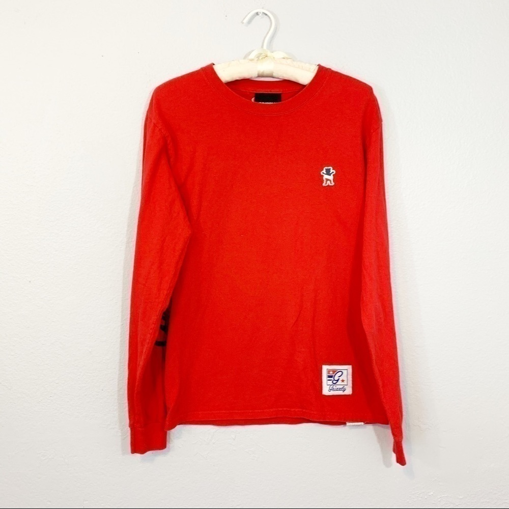 Grizzly Griptape X Champion Collaboration Red Tee